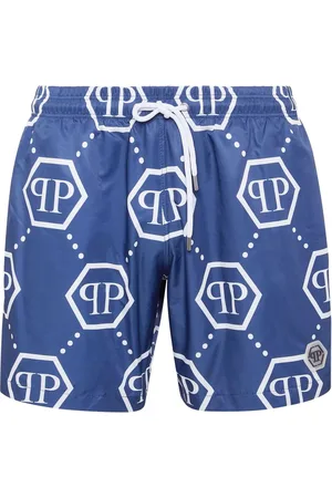 Philipp Plein Monogram pattern swim shorts