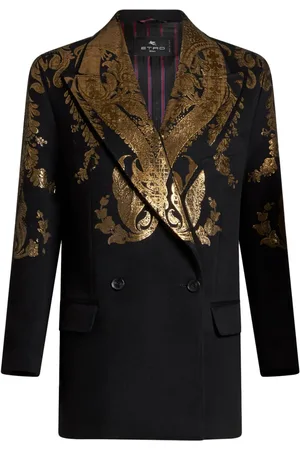 Etro Metallic-paisley blazer