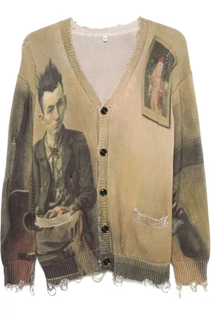 R13 Printed boyfriend cardigan