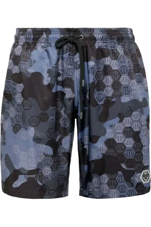 Philipp Plein Monogram pattern swim shorts