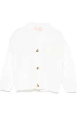 Elisabetta Franchi Embroidered-logo cardigan