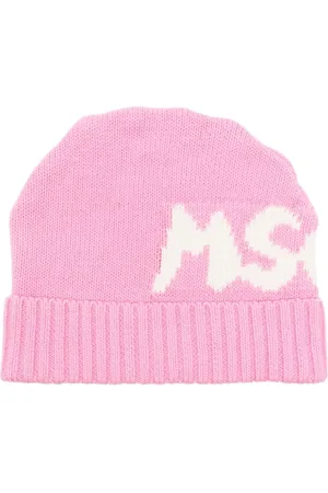 Msgm Intarsia-logo beanie hat