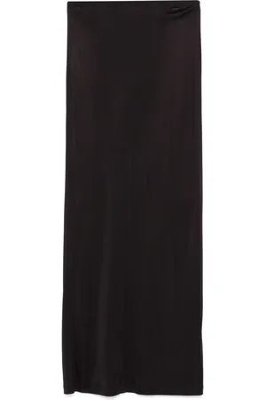 Helmut Lang Satin-finish maxi skirt
