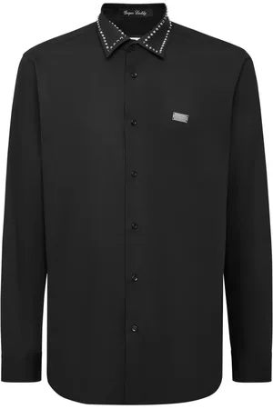 Philipp Plein Stud-embellished cotton shirt