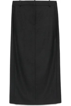 THEORY Concealed-fastening midi skirt