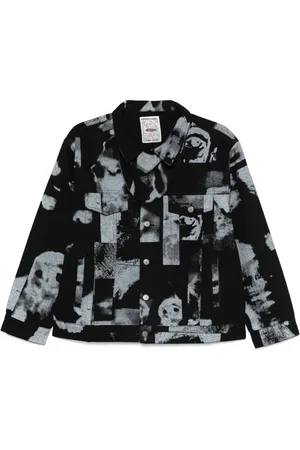 KIDSUPER STUDIOS Faces Collage denim jacket