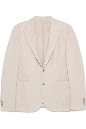 LUIGI BIANCHI MANTOVA Mélange-effect blazer