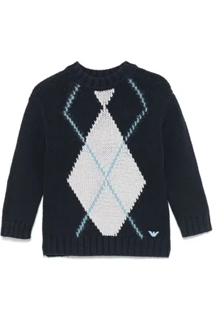 Emporio Armani Intarsia-knit sweater