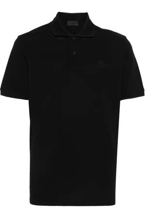 Moncler Rubberised-logo polo shirt