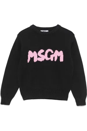 Msgm Logo-jacquard sweater