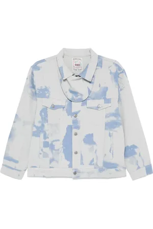 KIDSUPER STUDIOS Faces Collage denim jacket