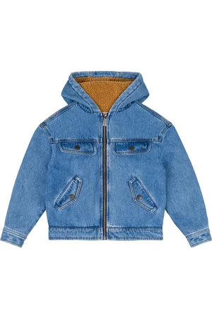 Moschino Logo-embossed denim jacket