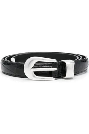 OUR LEGACY Crocodile-embossed belt