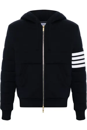 Thom Browne 4-Bar stripe hooded jacket