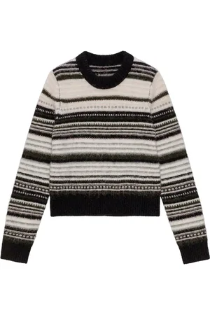 Ganni Patterned intarsia-knit jumper