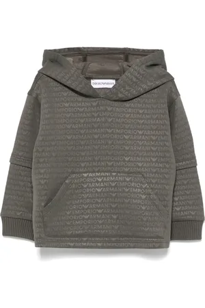 Emporio Armani Logo-jacquard hoodie