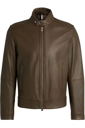 Boss leather jackets sale hotsell