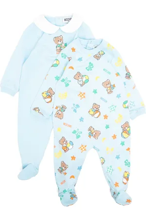 Moschino Teddy bear motif babygrow set