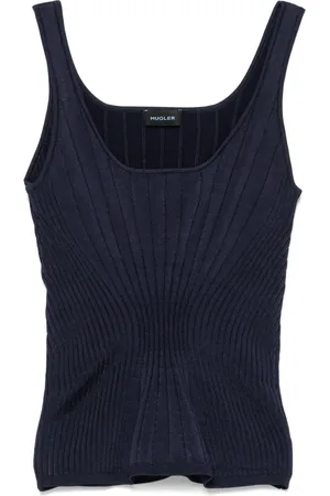 MUGLER Knitted tank top