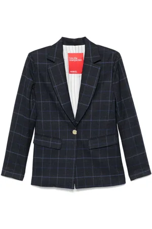 ..,MERCI Plaid-check blazer