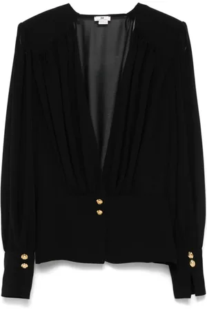 Elisabetta Franchi Georgette peplum blouse