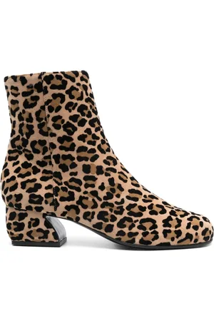 Sergio Rossi 45mm leopard-print boots