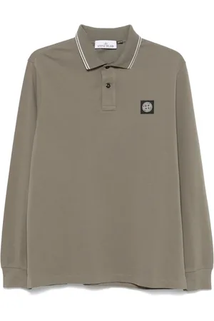 Stone Island Piqué-weave polo shirt