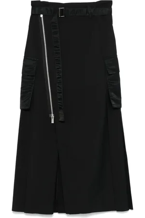 SACAI Pleated midi skirt