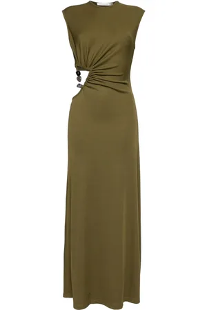 CHRISTOPHER ESBER Tri Crystal Stone tank dress