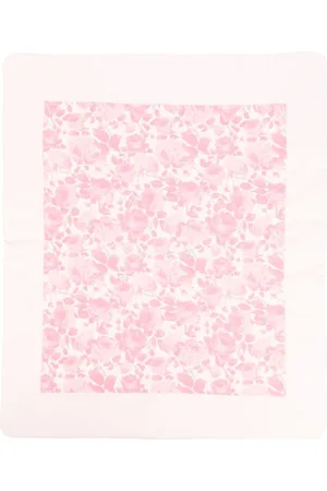 MISS BLUMARINE Floral-print blanket