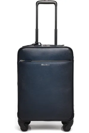santoni Logo-print cabin suitcase