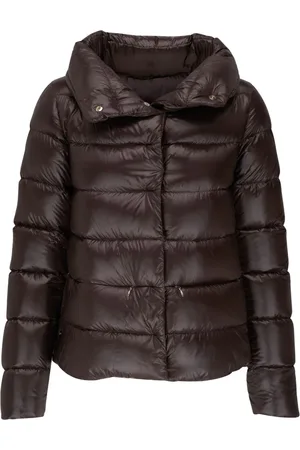 HERNO Spread-collar quilted jacket