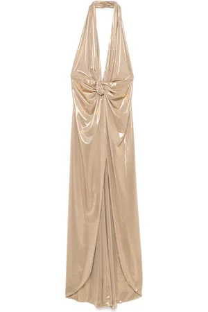 NISSA Lamé maxi dress