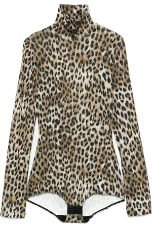 Nº21 Leopard-print bodysuit