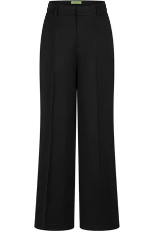 SHANGHAI TANG Silk straight-leg trousers
