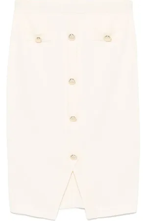 Blugirl Ribbed-knit midi skirt
