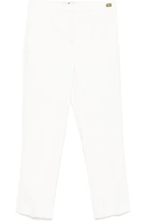 Elisabetta Franchi Slit-detail crepe trousers