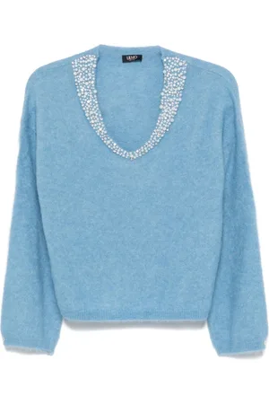 Liu Jo Pearl-embroidered jumper