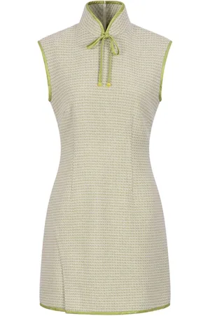 SHANGHAI TANG Sleeveless qipao dress