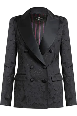 Etro Double-breasted jacquard blazer