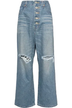 JUNYA WATANABE Distressed straight-leg jeans