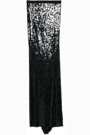 Rick Owens Sequin-design mermaid maxi skirt