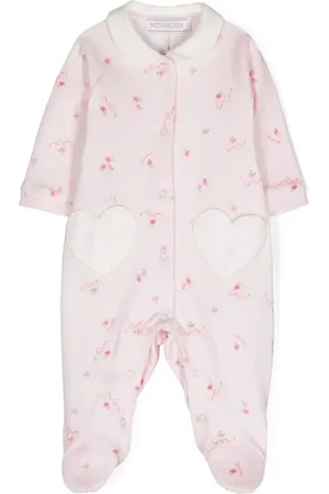 MONNALISA Heart-appliqué cotton pyjama