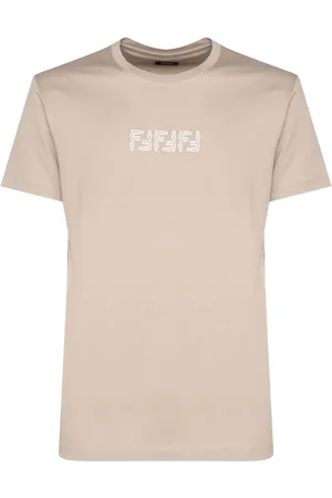 Fendi Embroidered-logo cotton t-shirt