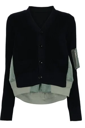 SACAI Panelled cardigan