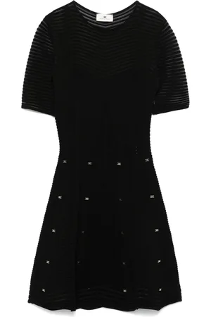 Elisabetta Franchi Herringbone-pattern mini dress
