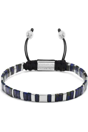 Nialaya Logo-engraved beaded bracelet