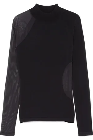 Y-3 Mesh-detailing top