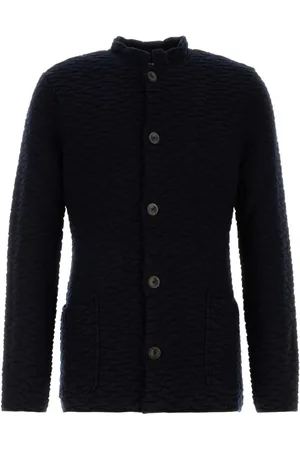 Giorgio Armani Navy wool blend cardigan