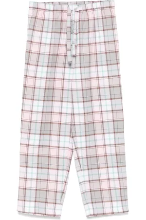 MC2 SAINT BARTH Tartan-pattern flannel pajama trousers